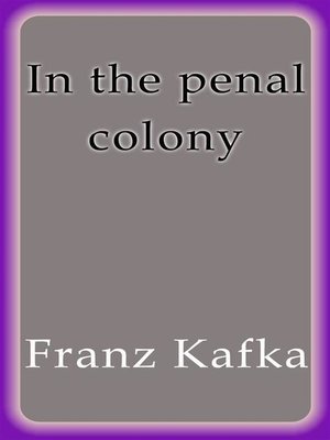 cover image of In the penal colony